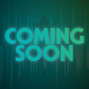 Green background with text "coming soon"